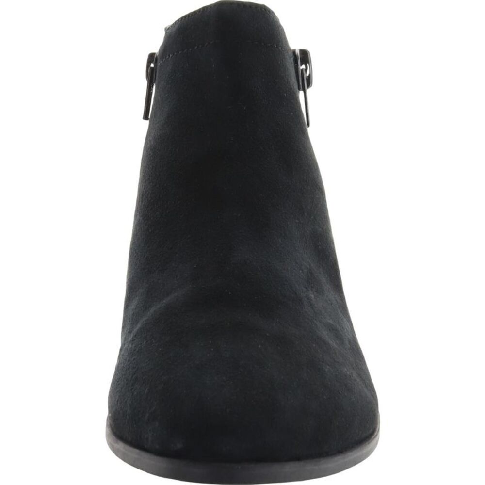 Naturalizer Womens Blair Black Zipper Suede Ankle Boots Shoes NWOB - Picture 3 of 4